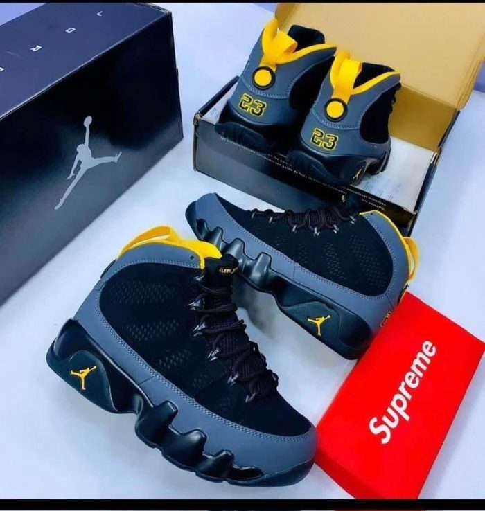 Air Jordan 9 'Dark Charcoal University Gold