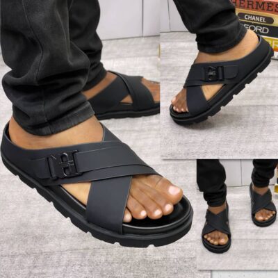 Men’s Criss-Cross Strap Slide