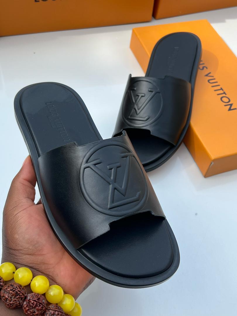 Monogram Embossed Slide