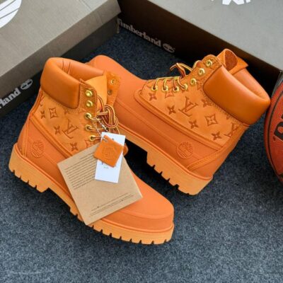 Louis Vuitton x Timberland 6-Inch Ankle Boot – Orange Monogram Nubuck