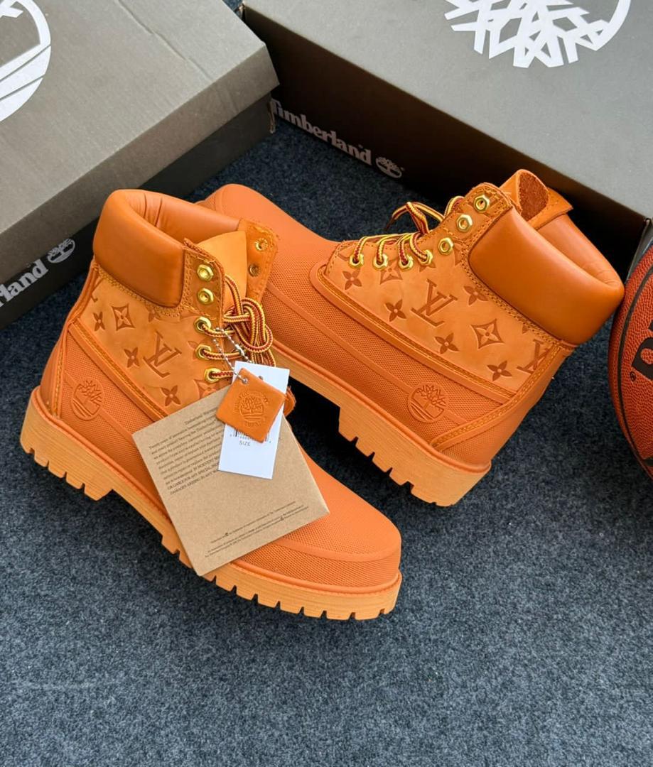 Louis Vuitton x Timberland 6-Inch Ankle Boot - Orange Monogram Nubuck