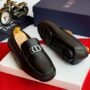 Dior Odéon Black Grained Calfskin Loafers – CD Icon Designer Shoes