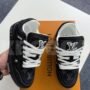 Louis Vuitton LV Trainer Black Monogram Denim Sneakers – Luxury Designer Shoes