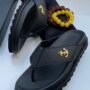 Balmain Black Anchor Slides