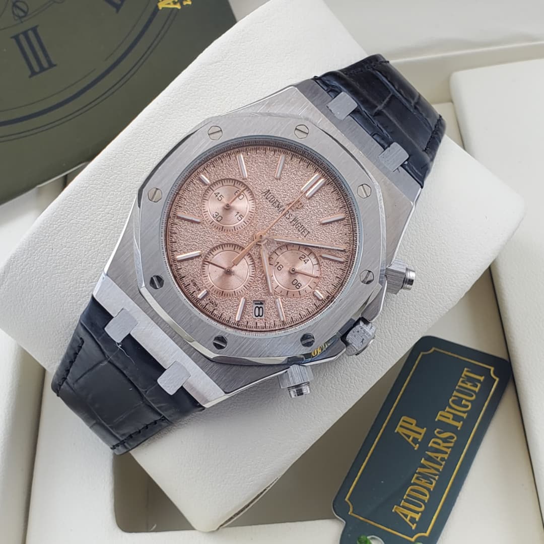 Luxury Audemars Piguet Royal Oak Salmon Dial Stainless Steel Watch