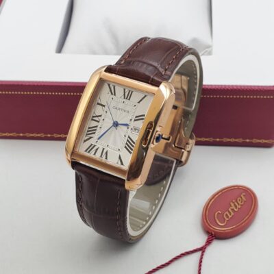 Cartier Tank Anglaise Rose Gold Automatic Men’s Watch