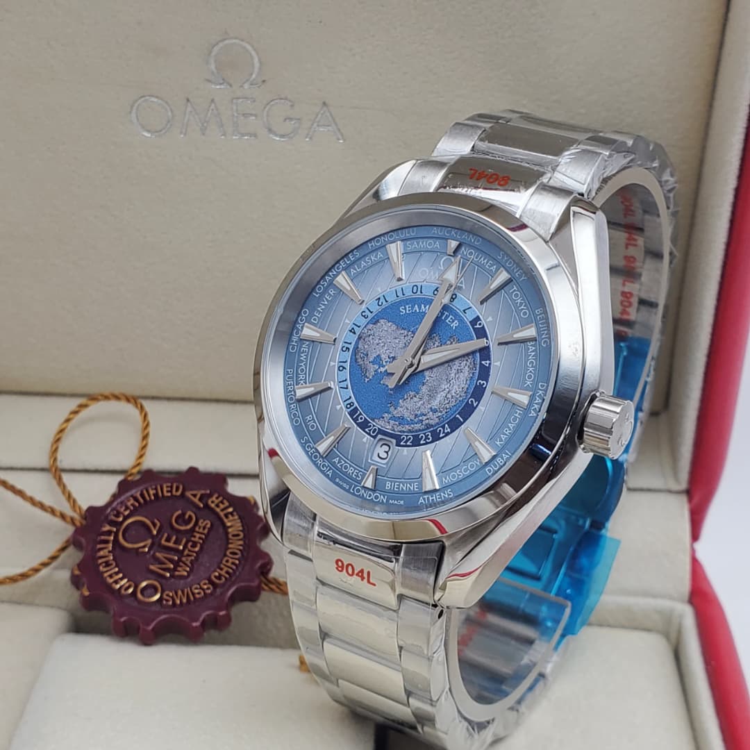Omega Seamaster Aqua Terra Worldtimer Stainless Steel Watch